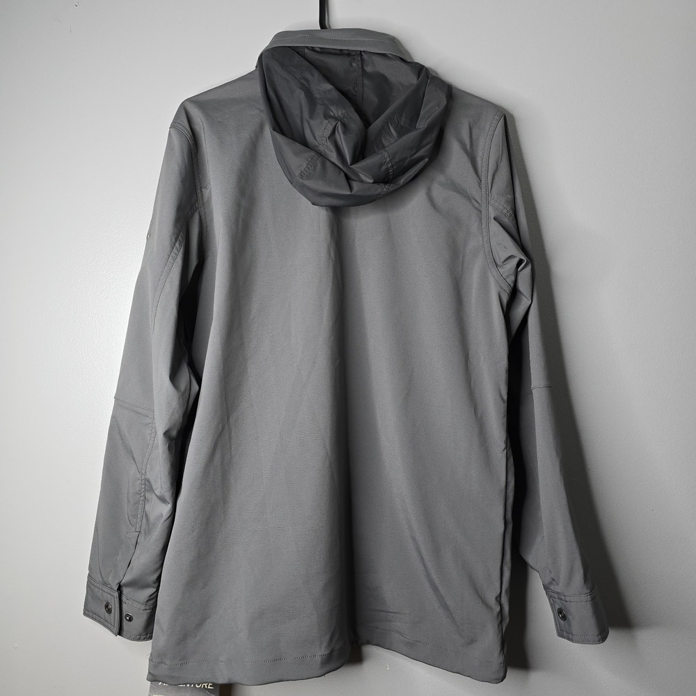 EDDIE BAUER Mens TRAVEX Gray Sz Small Full Zip Jacket Lightweight Travel Outdoor - Picture 9 of 13
